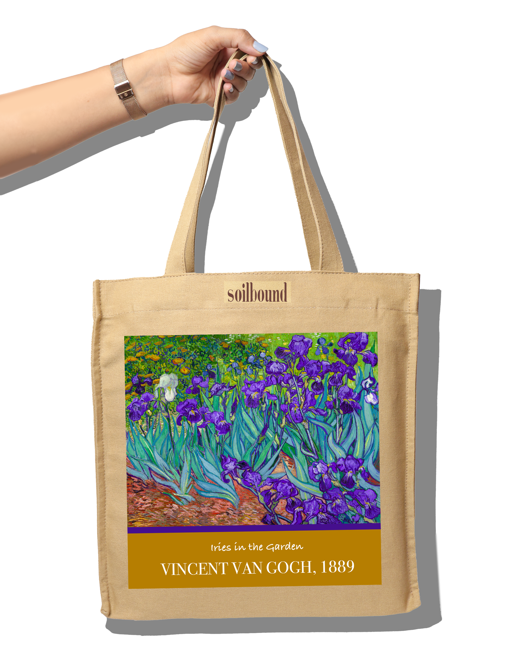 The City Totes - Vincent Van Gogh, 1889 (Irises In The Garden)